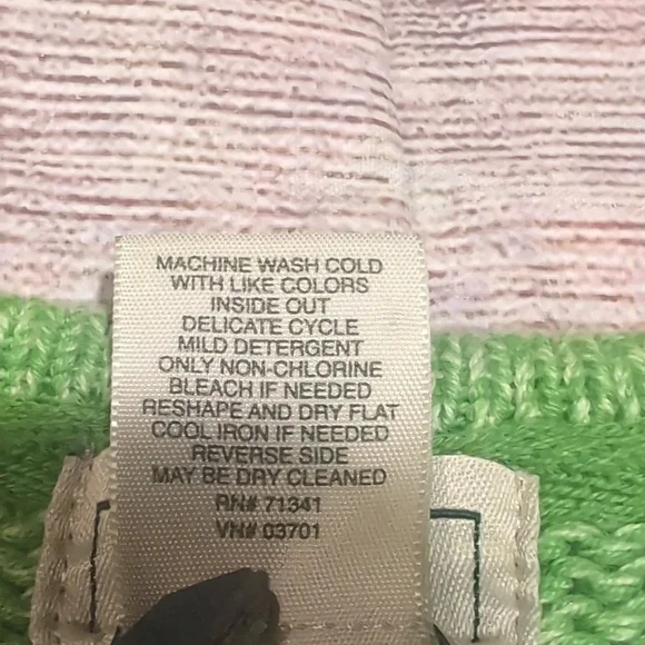 L.L. Bean Women's Green Knit Cotton Button Front Cardigan Size M - Picture 7 of 10